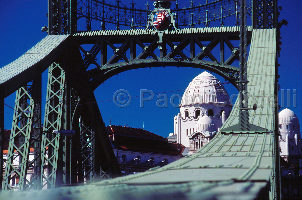 Liberty Bridge and Gellert Hotel, Budapest, Hungary
 (cod:Budapest 02)